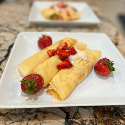 strawberry crepes